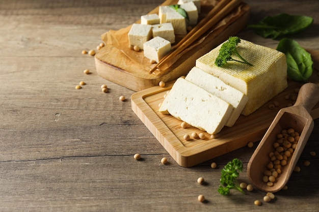 Componente tradicional da culinária asiática Coalhada de feijão tofu