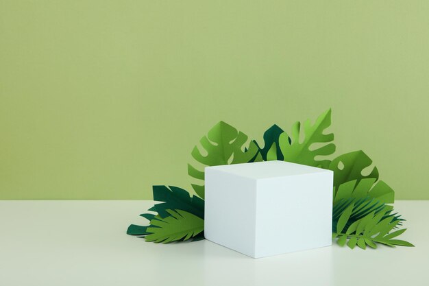 Composição com pódio para o seu design e publicidade