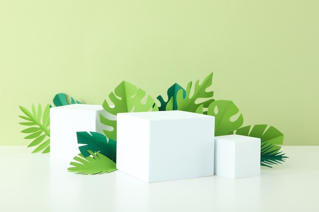 Composição com pódio para o seu design e publicidade
