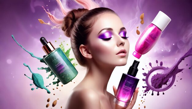 Composição Criativa Cosmética com Aroma Misticismo Explosão de Energia Cosmética Criativa