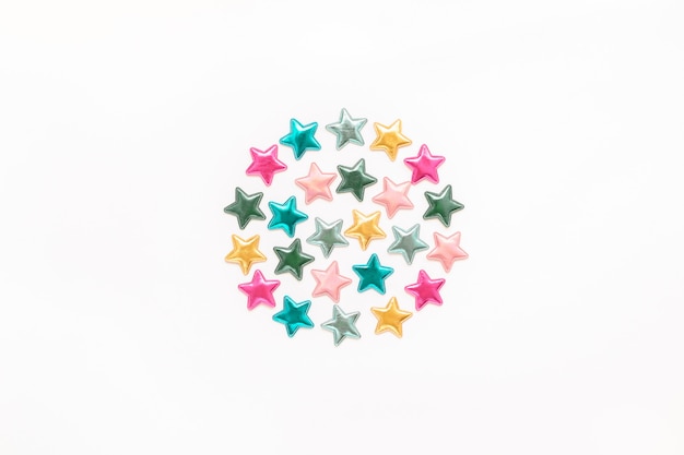 Composição de férias estrelas decorativas