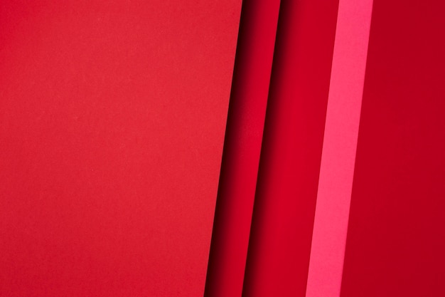 Foto composição de folhas de papel vermelho