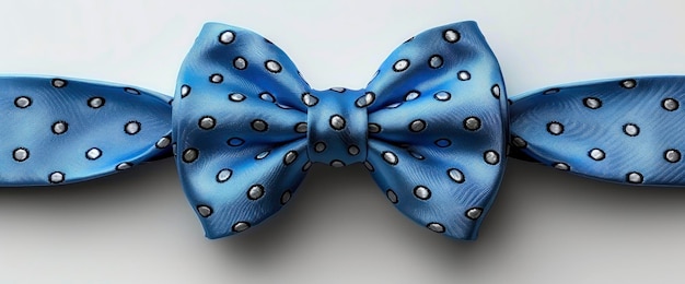 Composição de gravata azul em fundo branco para o Dia do Pai