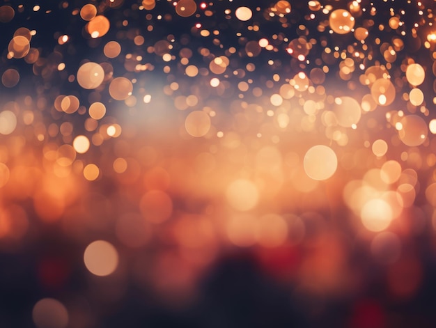 Composição de Natal com fundo bokeh e espaço de cópia