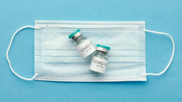 Composição do frasco da vacina contra o coronavírus