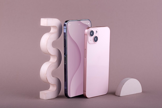 Composição elegante de smartphone