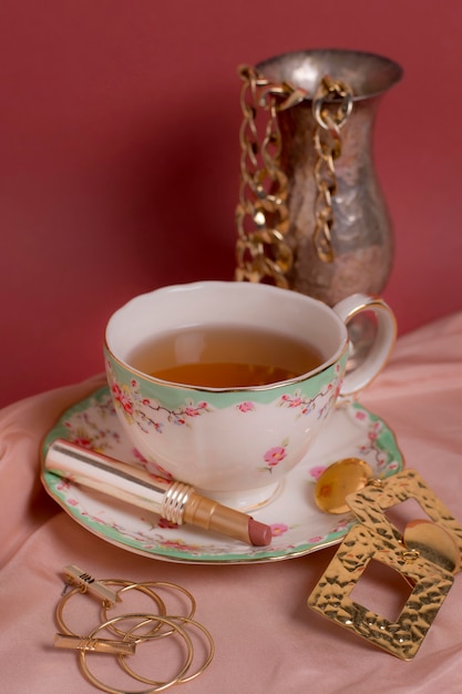 Foto composição elegante para chá