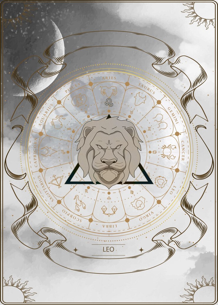 Foto composição esotérica para zodíaco e astrologia com signo do zodíaco