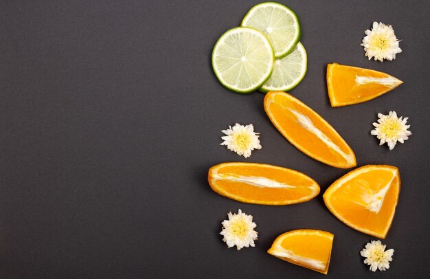 Composição padrão de frutas laranja