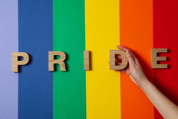 Composição para o conceito de comunidade Pride e LGBTQ