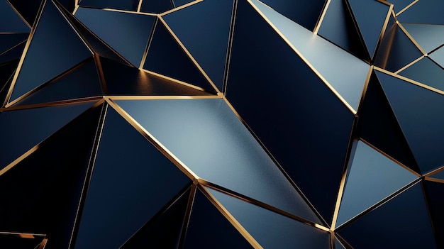 Composición abstracta con azul oscuro