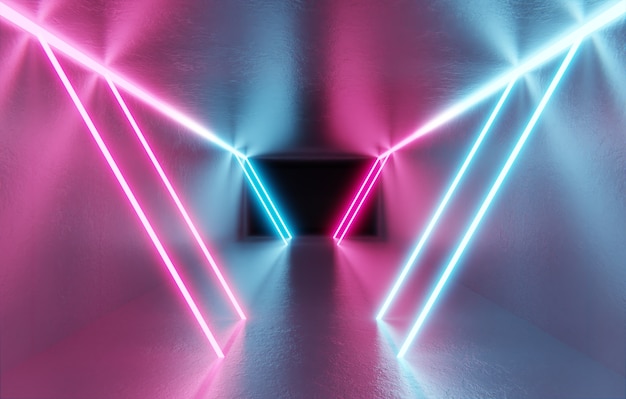Composición abstracta de luz ultravioleta uv