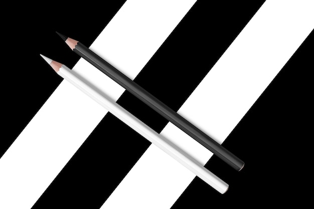 Composición en blanco y negro de lápices