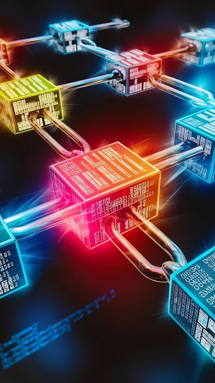 Foto composición blockchain
