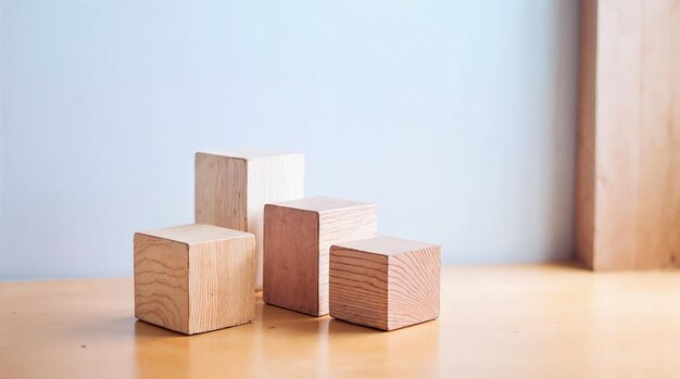Composición de los bloques de madera