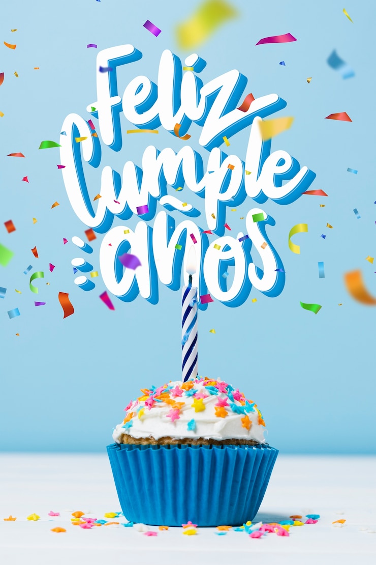 Foto composición para la celebración de la fiesta de cumpleaños.