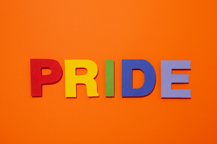 Foto composición para el concepto de comunidad pride y lgbtq