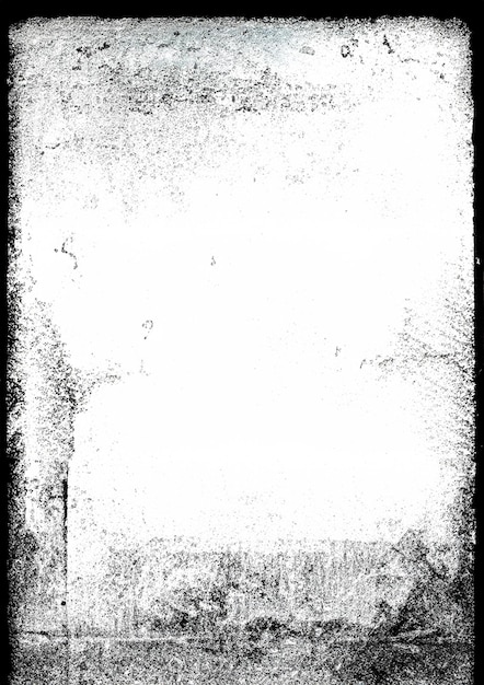 Composición creativa Grunge con borde texturizado sobre un fondo blanco