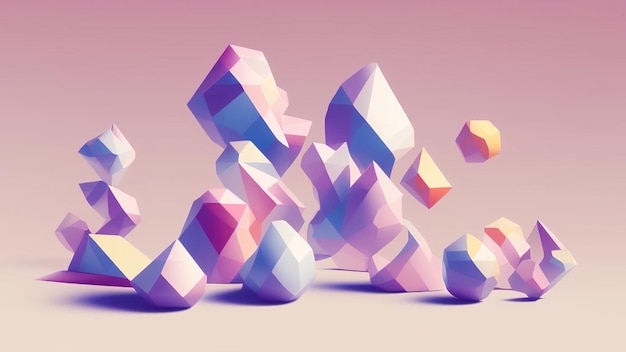Composición geométrica equilibrada formas fondo minimalista abstracto