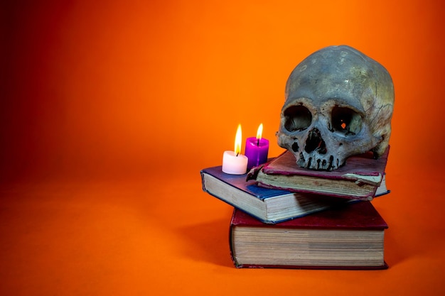 Composición para Halloween y Dia de Los Muertos, con espacio para insertar texto