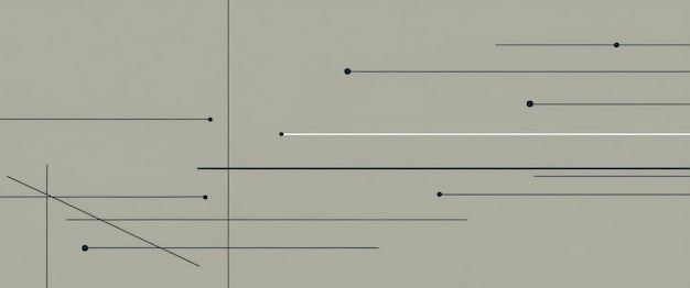Composición minimalista de líneas y puntos que crean una atmósfera sutil y moderna