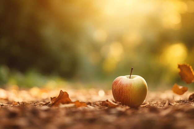 Composición de otoño con espacio de copia