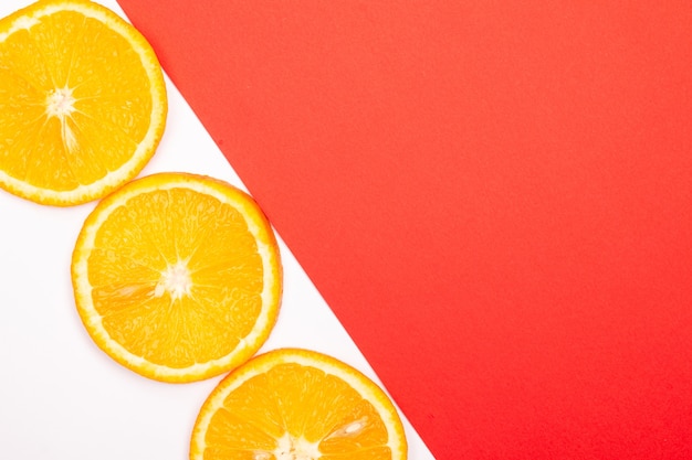 Foto composición del patrón de fruta naranja
