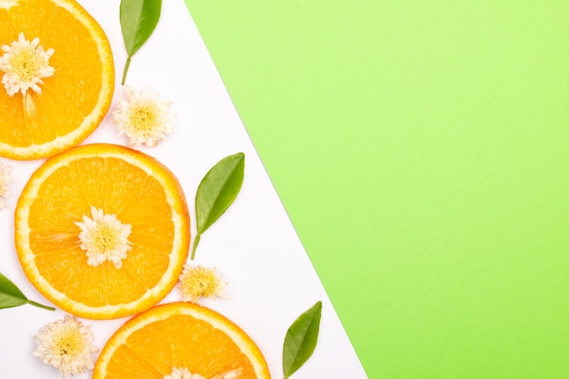 Composición del patrón de fruta naranja