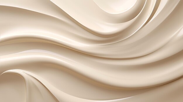Composición de la textura de crema Fondo beige abstracto con líneas onduladas