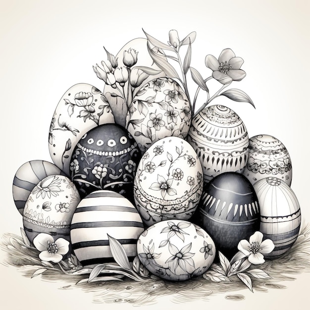 Composiciones de huevos de Pascua