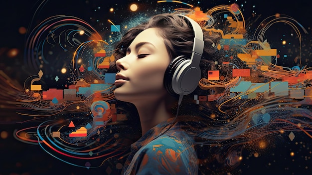 Composiciones musicales generadas por la IA que evocan una gama de emociones y estados de ánimo