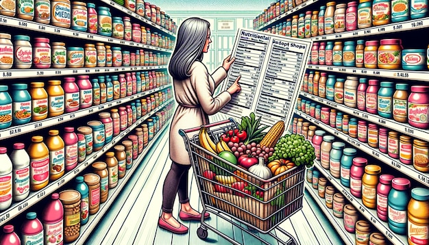 Compra de produtos no supermercado