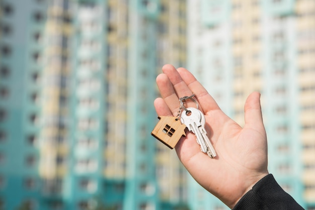 Foto compra de uma casa, construção de reparação e conceito de hipoteca