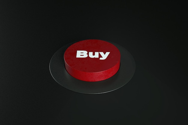 Foto comprar botão vermelho
