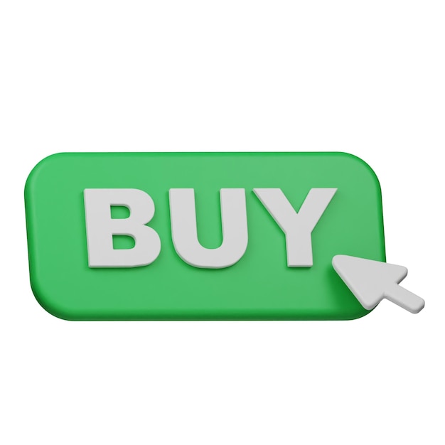 comprar ícone 3D isolado no fundo branco
