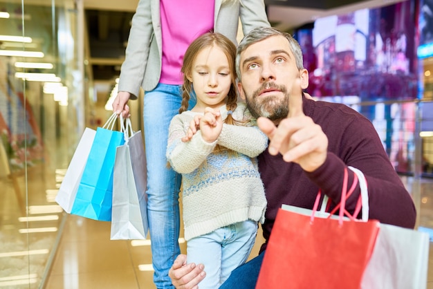 Foto compras com o papai