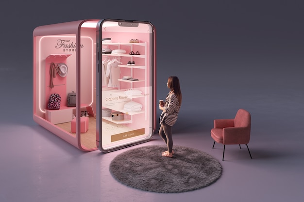 Compras de moda en línea para mujeres.