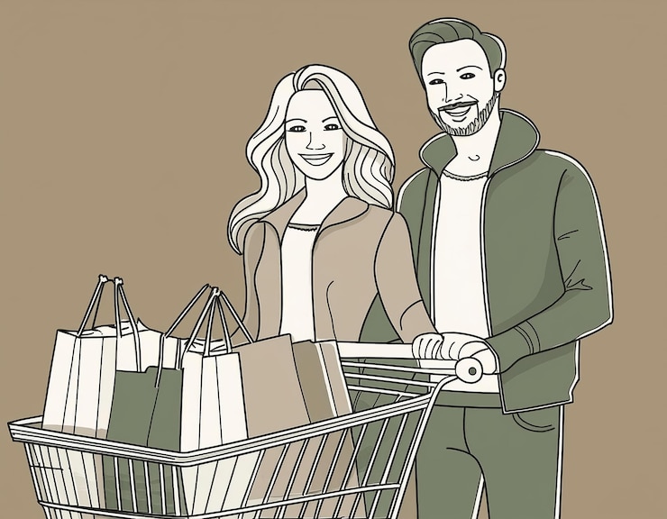 Foto compras de vacaciones descuentos de navidad y ofertas de viernes negro en sus regalos y artículos esenciales favoritos