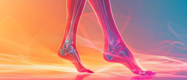 Foto compresión del nervio ciático ilustrada por el dolor que se irradia hacia abajo en la pierna concepto del nervio sciático compresión del nervi ciático ilustración del dolor que se irrada en las piernas