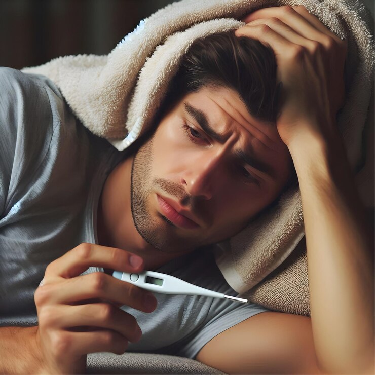 Comprobar la fiebre Los primeros signos de gripe o enfermedad