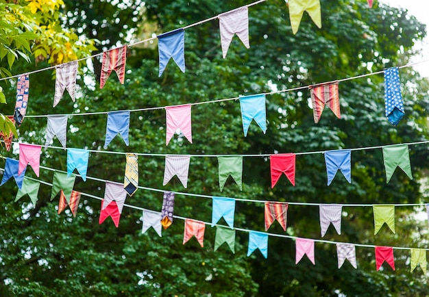 Compruebe la decoración sobre un fondo verde