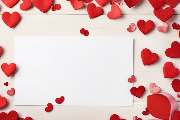 Compuesto digital de corazones de San Valentín con burbujas brillantes