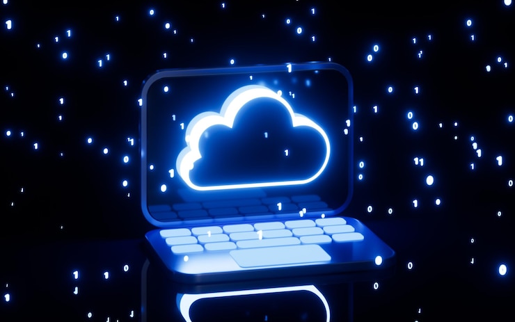 Foto computación en la nube y renderizado 3d portátil