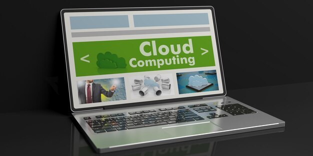Computación en la nube de representación 3d en una computadora portátil