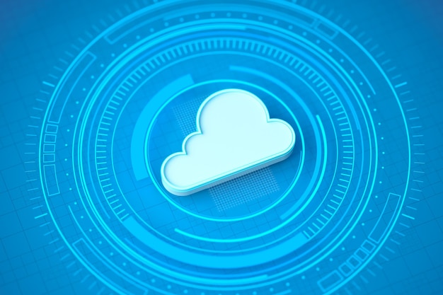 Computación en la nube con representación 3d del elemento HUD