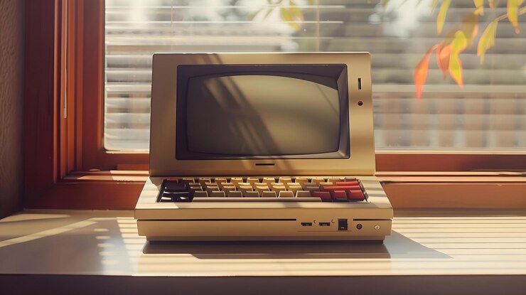 Foto computación vintage ecos en la tecnología moderna concepto retro computación nostalgia tecnología evolución innovación tendencias tecnológicas modernas