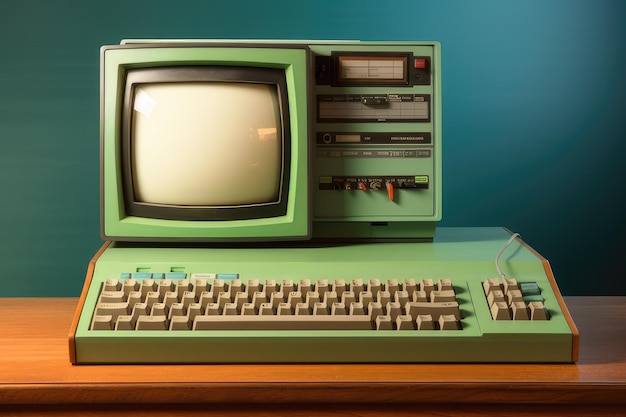 Una computadora antigua de la década de 1970