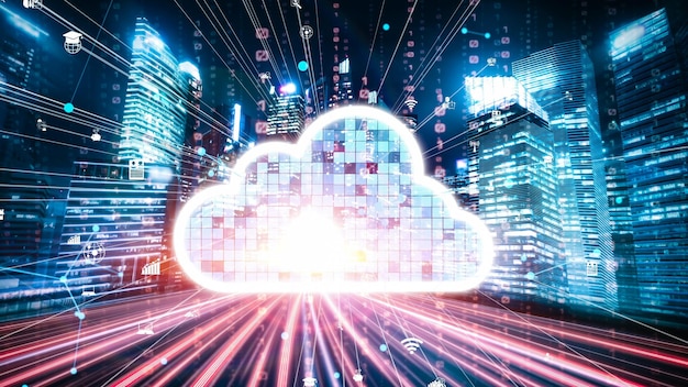 Computadora en la nube y almacenamiento de datos en línea con software de intercambio inteligente tácito