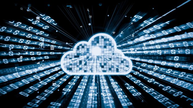 Computadora en la nube y almacenamiento de datos en línea con software de uso compartido inteligente tácito
