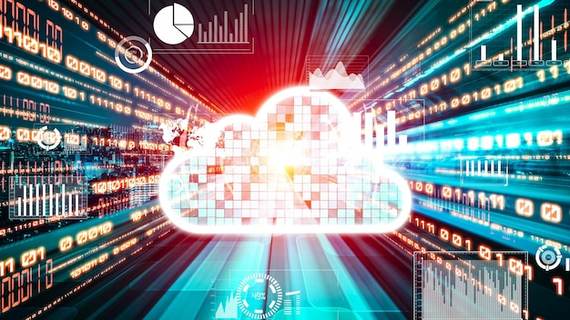 Computadora en la nube y almacenamiento de datos en línea con software de uso compartido inteligente tácito